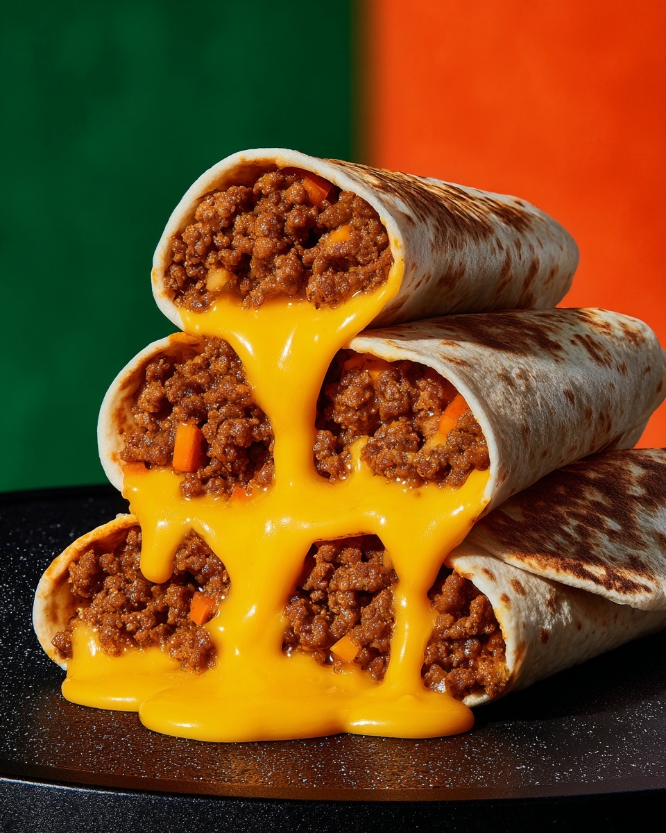 Nachos Cheese Beef Wrap Recipe - Recipe Image