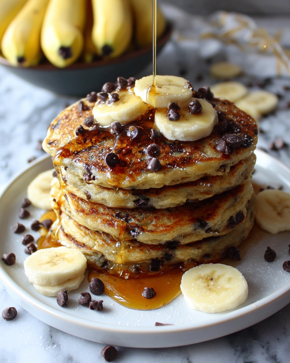 Chocolate Chip Banana Pancakes Recipe - Recipe Image