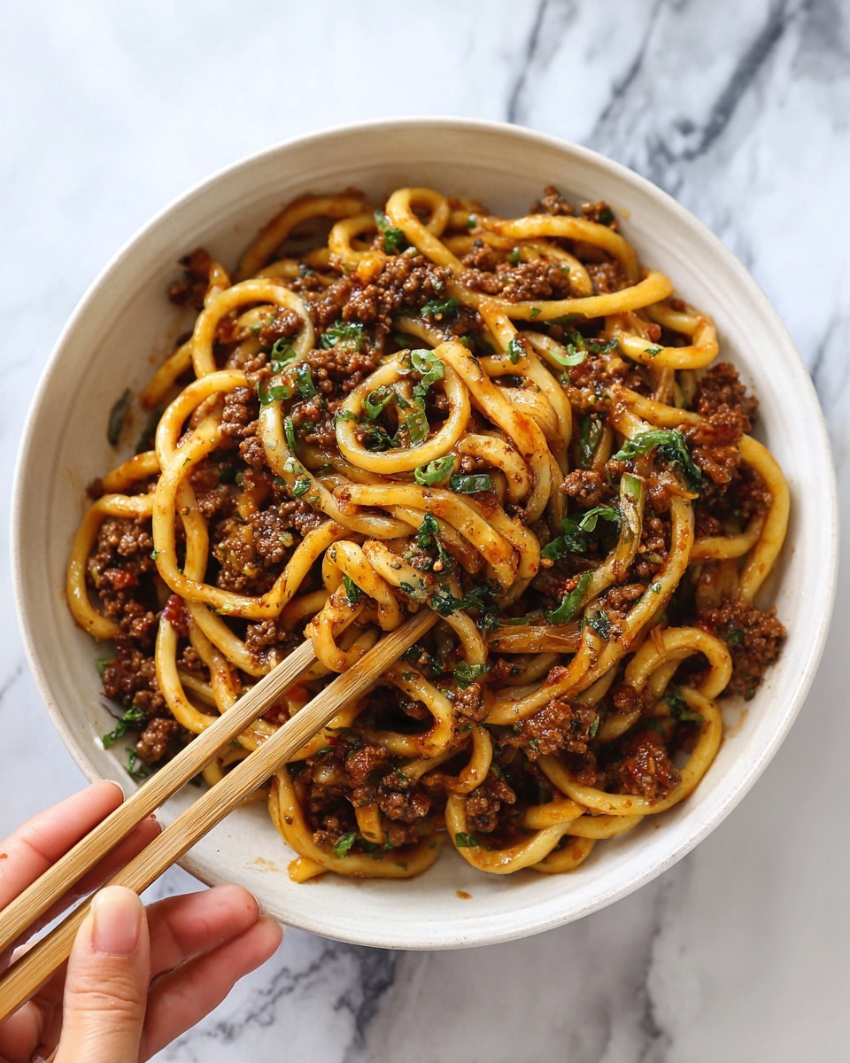 Honey Soy Crispy Beef and Noodles Recipe - Recipe Image
